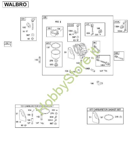 D - Carburatore, kit di revisione B&S - 28 €¦ 28B707-1146-E1 brand Stihl